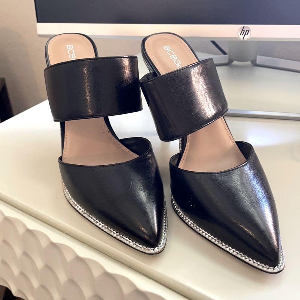 BCBG black heels